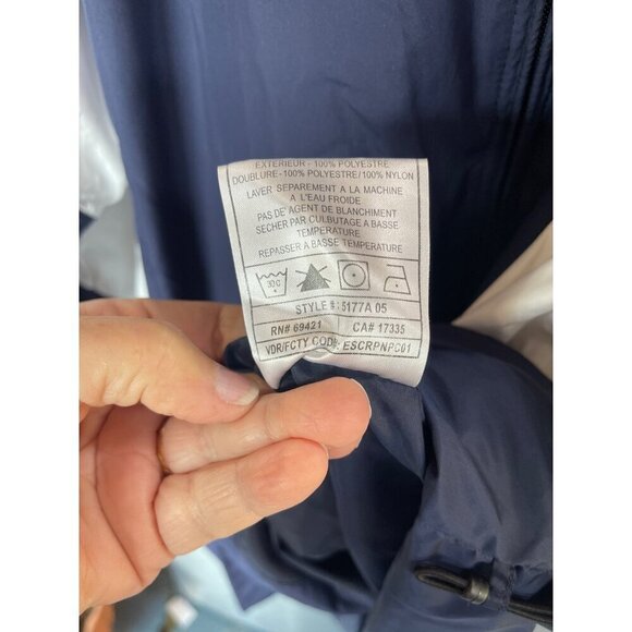 Reebok NFL Dallas Cowboys Windbreaker Jacket Navy & White Men L - Picture 14 of 16